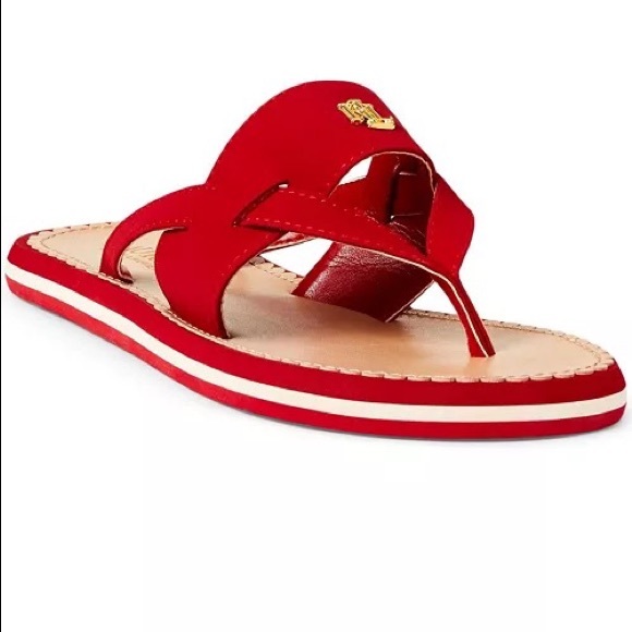 Ralph Lauren Shoes - Ralph Lauren red sandals